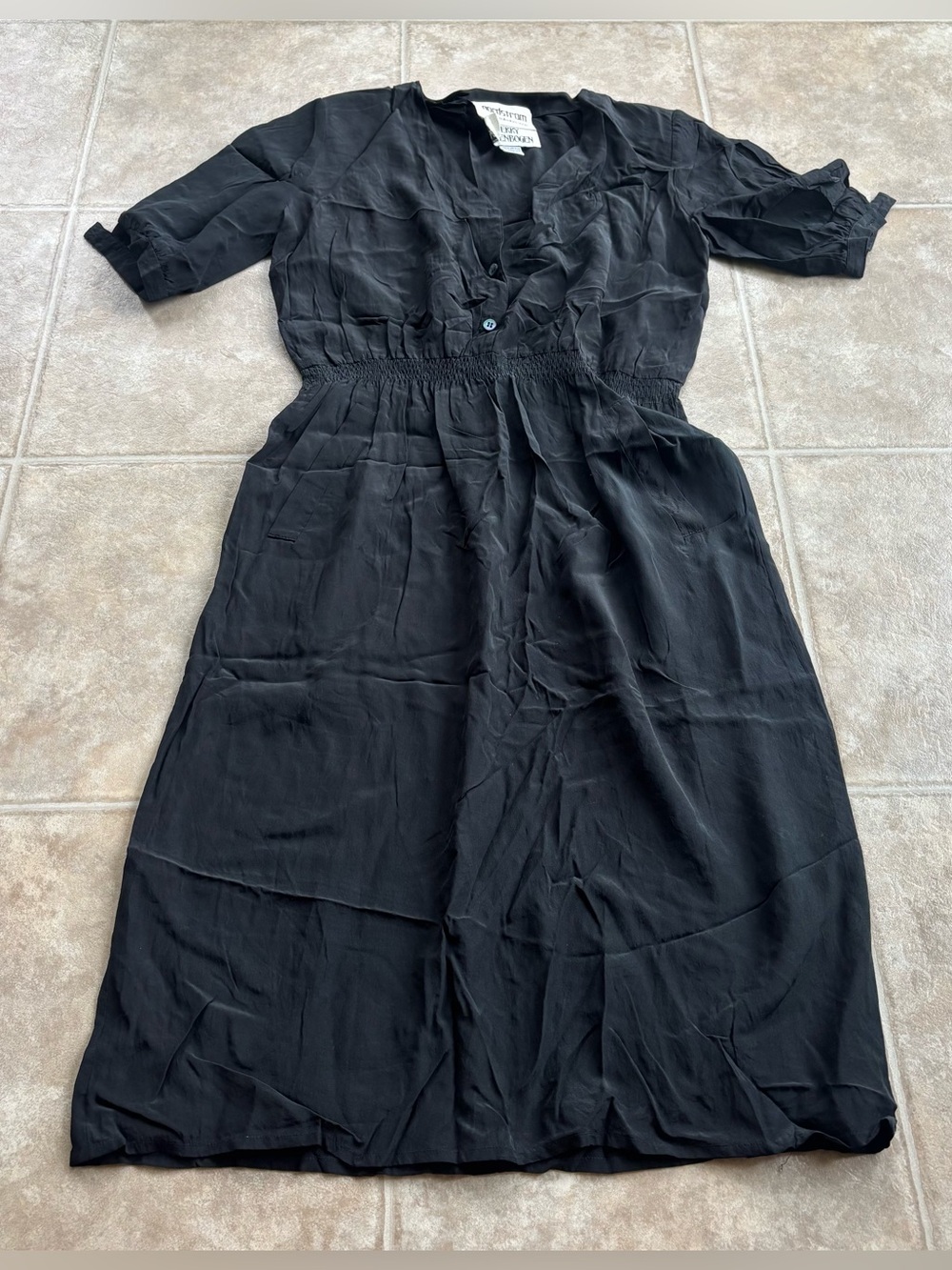 Vintage 100% silk dress